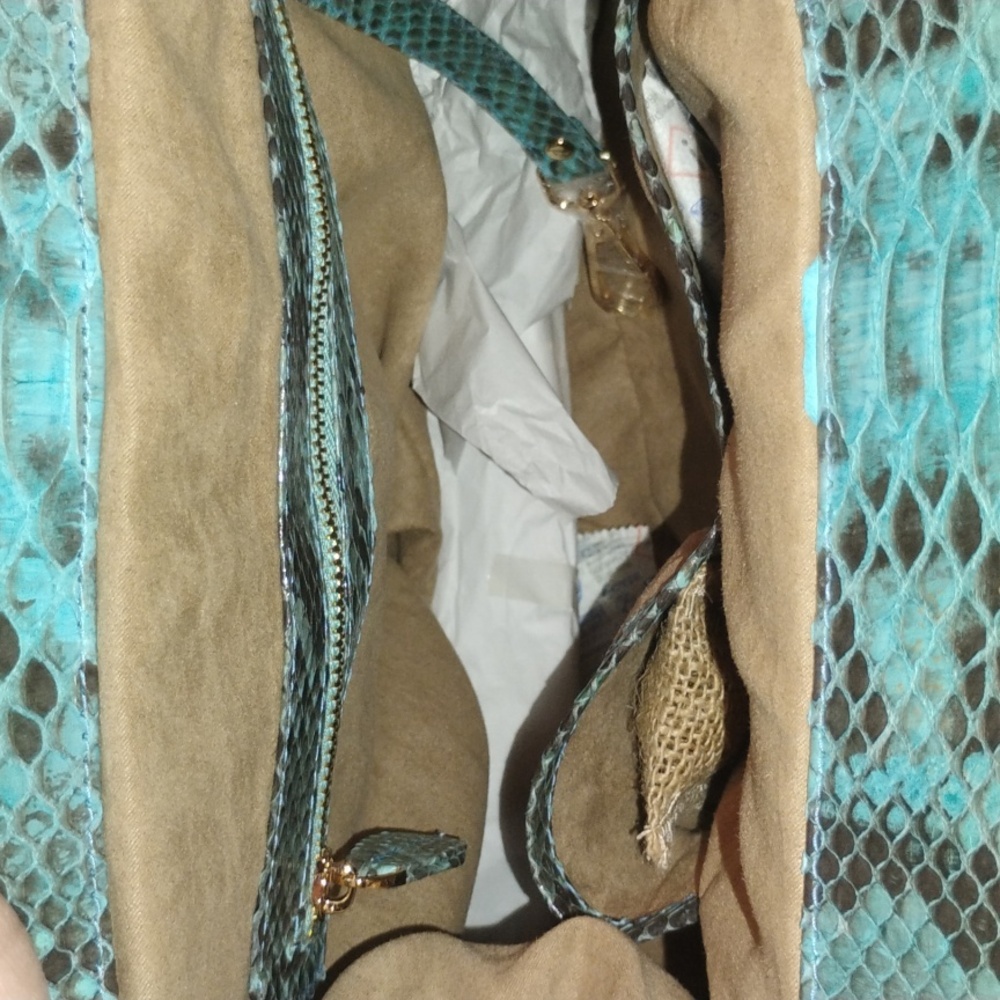 Genuine Python Convertible Handbag NWT - Picture 7 of 12